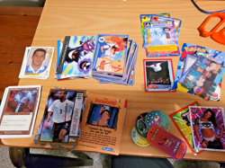 Job Lot of 100+ Trading Cards Stickers Pogs from late 90s Early 00s Pokemon etc - Image 1