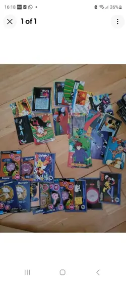 Job Lot of 100+ Trading Cards Stickers Pogs from late 90s Early 00s Pokemon etc - Image 2