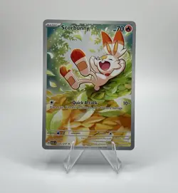 Pokemon TCG Scorbunny Me: Ascended Heroes 225/217 Full Art Holo IR 70 HP - Image 1