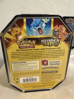 Pokemon Hidden Fates Gyarados GX Sealed Deck Tin Lot of 3 - Image 4