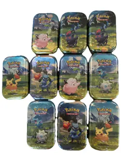 Pokemon Ascended Heroes Mini Tin Display Box 10 Sealed Tins 20 Packs NEW - Image 2