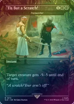 1x Dismember - 'Tis But a Scratch! - Secret Lair - MTG Magic - NM FOIL - Image 1