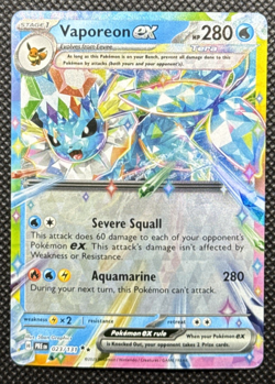 Pokemon TCG - Vaporeon ex 023/131 Sv: Prismatic Evolutions Holo - Image 1