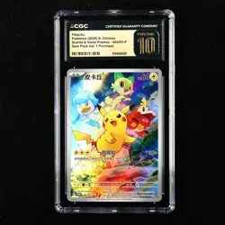 CGC 10 Pristine 2025 Pokemon CHN Pikachu G PROMO 004/SV-P - Image 1
