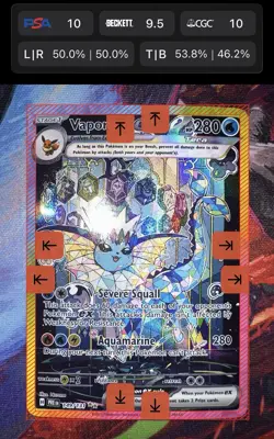 VAPOREON EX PRISMATIC EVOLUTION SIR POKEMON HOLO 149/131 NM (POTENTIAL PSA 10) - Image 2