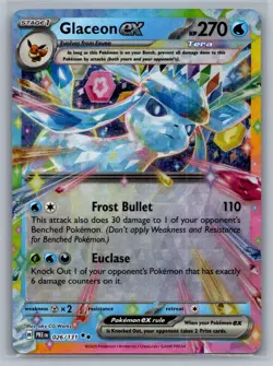 Glaceon ex - 026/131 026/131 Holo SV: Prismatic Evolutions Pokemon NM - Image 1