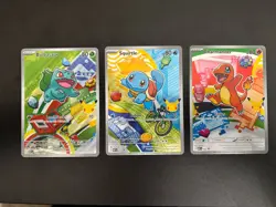 Pokemon TCG First Partner Illustration Kanto Gen 1 Charmander Bulbasaur Squirtle - Image 1