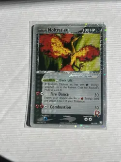 Pokemon Rocket's Moltres ex 100/109 Team Rocket Returns Holo EX Ultra Rare 100 … - Image 1