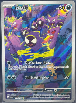 Pokemon TCG Gastly Illustration Rare Holo SV05 Temporal Forces 177/162 NM - Image 1