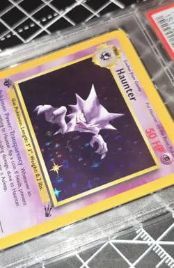 1999 POKEMON FOSSIL 1ST ED #6 HAUNTER HOLO PSA 10 - Image 4