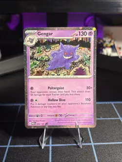 Pokemon TCG Gengar Rare Cosmo Holo 094/165 Sv Scarlet Violet 151 HP 130 Engli… - Image 1