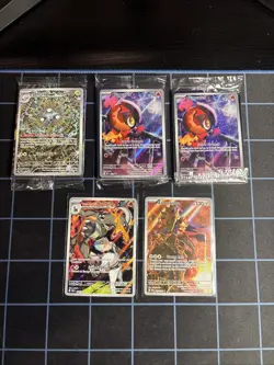 Pokemon- ETB Sealed Promo Lot Of 3 And 2 IR’s - Image 1