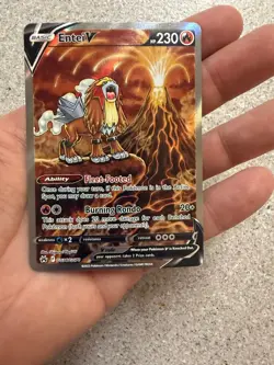 ENTEI V GG36/GG70 HOLO V RARE CROWN ZENITH GALARIAN GALLERY POKEMON NM - Image 2