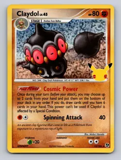 CLAYDOL 15/106 HOLO CELEBRATIONS: CLASSIC COLLECTION POKEMON HOLO NM - Image 1