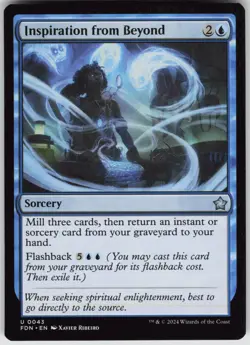 MTG Inspiration from Beyond 43 Foundations U Normal NM - Image 1