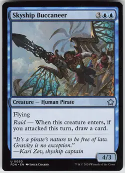 MTG Skyship Buccaneer 50 Foundations U Normal NM - Image 1