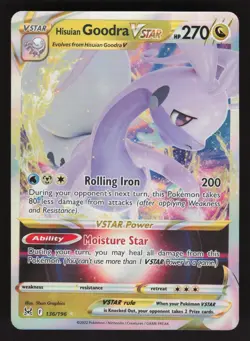 Hisuian Goodra VSTAR 136/196 Pokemon TCG Lost Origin NM - Image 1