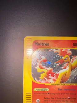 2003 Pokemon Skyridge Moltres Holo Rare #H20 - Image 3