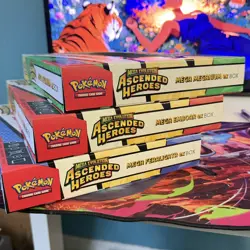 Pokemon TCG Ascended Heroes Mega ex Box Set of 3 - Meganium Emboar Feraligatr - Image 3