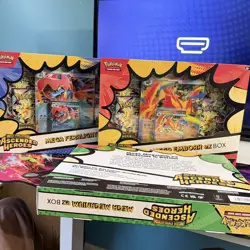 Pokemon TCG Ascended Heroes Mega ex Box Set of 3 - Meganium Emboar Feraligatr - Image 4