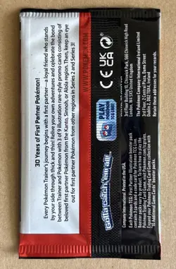 POKEMON FIRST PARTNER SERIES 1 PROMO PACK - Image 2