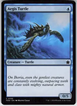 MTG Aegis Turtle 150 Foundations C Normal NM - Image 1