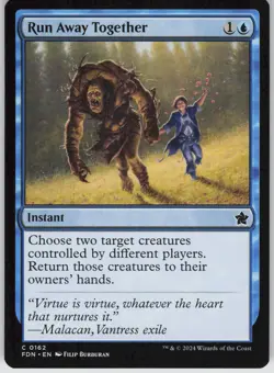 MTG Run Away Together 162 Foundations C Normal NM - Image 1