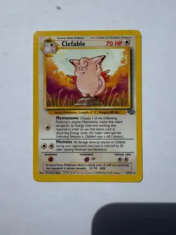Pokemon Clefable 17/64 Rare Non Holo Jungle LP - Image 1