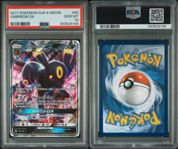PSA 10 Umbreon GX Ultra Rare 80/149 Sun & Moon Base Set English Pokemon Gem Mint - Image 3