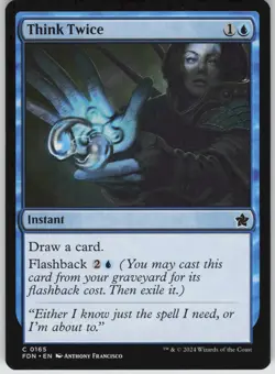 MTG Think Twice 165 Foundations C Normal NM - Image 1