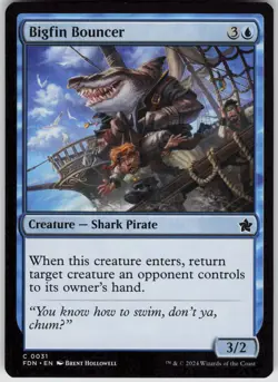 MTG Bigfin Bouncer 31 Foundations C Normal NM - Image 1