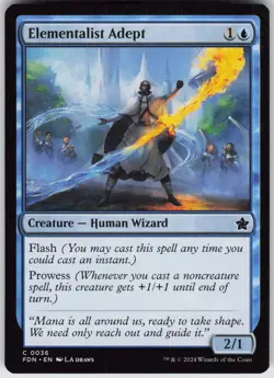 MTG Elementalist Adept 36 Foundations C Normal NM - Image 1