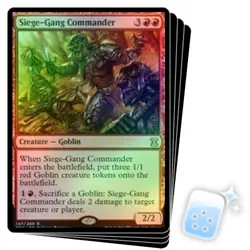 FOIL SIEGE-GANG COMMANDER X4 Eternal Masters Magic MTG MINT CARD - Image 1