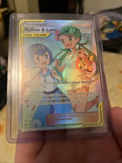 Mallow and Lana Tag Team 231/236 Pokemon TCG Cosmic Eclipse Full Art Holo NM - Image 3