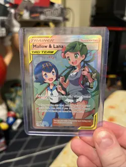 Mallow and Lana Tag Team 231/236 Pokemon TCG Cosmic Eclipse Full Art Holo NM - Image 4