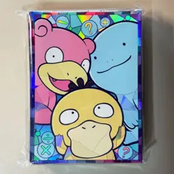 Pokemon Deck Shield Sleeves Psyduck Slowpoke 60 Count 67x91mm TCG Protectors - Image 1