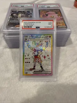 PSA 9 CINDERACE ex 2024 Pokemon Stellar Crown #157 Ultra Rare - Image 1