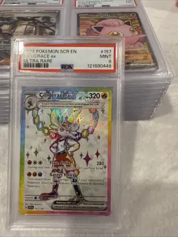 PSA 9 CINDERACE ex 2024 Pokemon Stellar Crown #157 Ultra Rare - Image 3