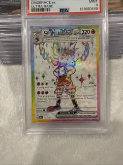 PSA 9 CINDERACE ex 2024 Pokemon Stellar Crown #157 Ultra Rare - Image 5