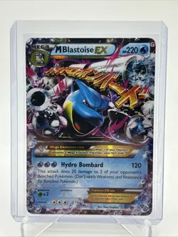 Pokemon TCG M Blastoise EX XY Base Set Holo Card 30/146 Ultra Rare NM - Image 1
