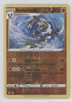 Barbaracle Reverse Foil Pokemon Sword & Shield Rebel Clash #104 - Image 1