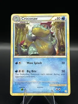 (NM) Croconaw 38/123 Uncommon Heart Gold Soul Silver Pokemon TCG Card 330a-73 - Image 1