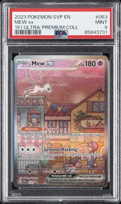 2023 POKEMON SVP EN-SV PROMO 151 ULTRA-PREMIUM COLLECTION#053 MEW EX PSA 9 - Image 1