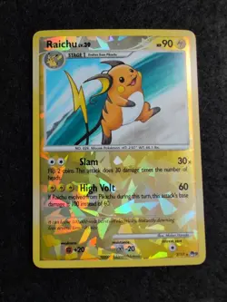Raichu - 3/17 - Pokemon Pop Series 9 Holo Card - Image 2