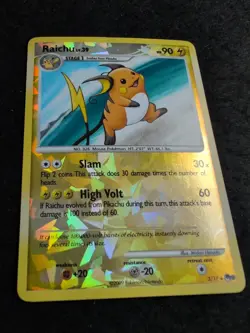 Raichu - 3/17 - Pokemon Pop Series 9 Holo Card - Image 3