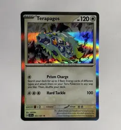 Terapagos 161/191 Pokemon Card Pokemon TCG Holo - Image 1