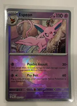 Espeon NM Master Ball 033/131 Sv: Prismatic Evolutions Pokemon TCG Holo - Image 3