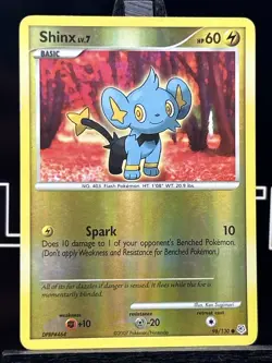 Shinx 98/130 Diamond & Pearl Reverse Holo Pokemon Card LP - Image 3