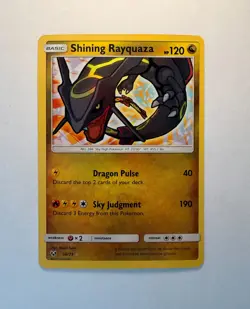 Pokemon TCG Shining Rayquaza Holo Rare Card Shining Legends 56/73 - Image 1