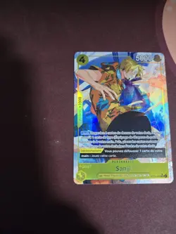 ONE PIECE CARD GAME HOLO CARTE FRANCAISE Sanji ST29-004 SR FR MINT Alternative - Image 1